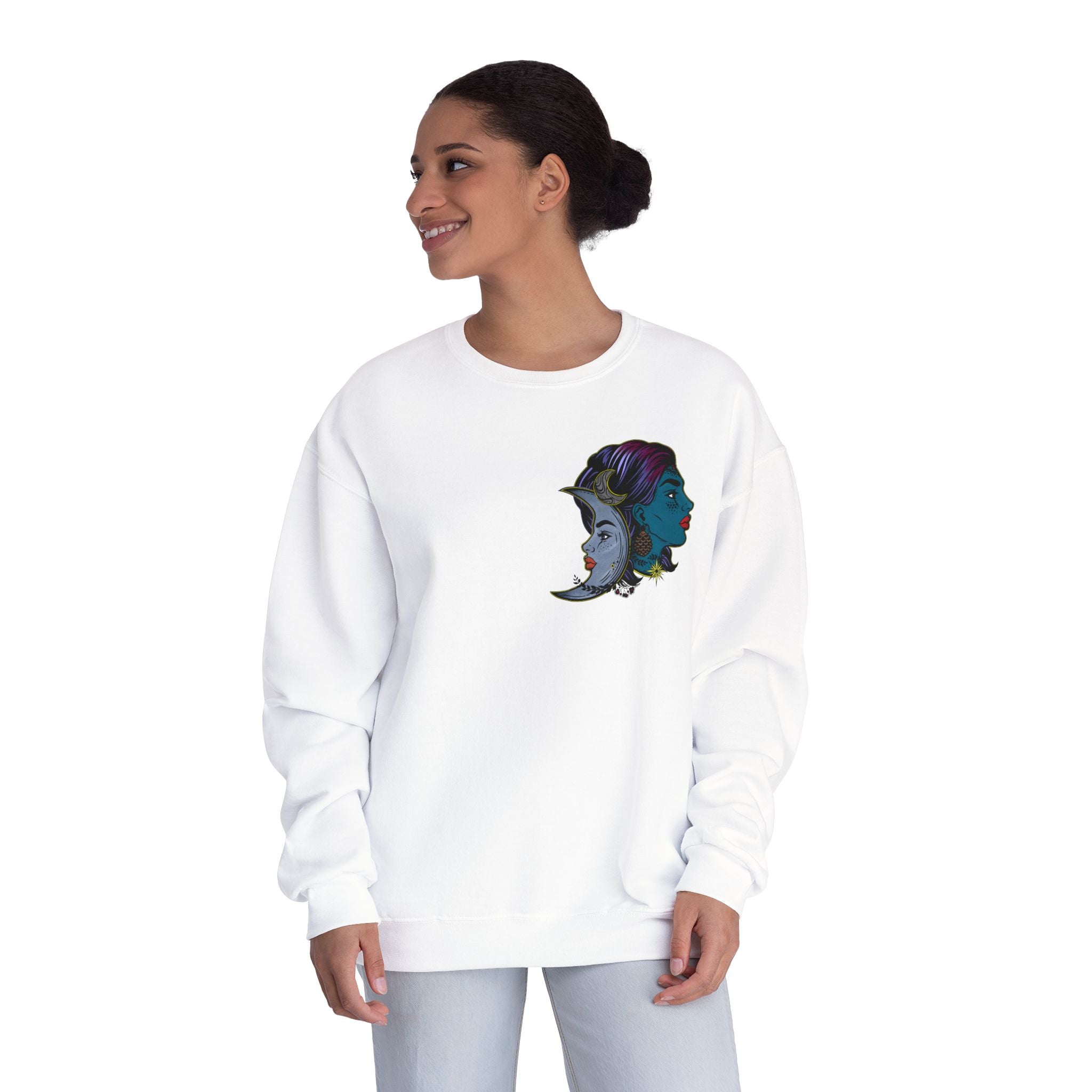Celestial Goddess Crewneck Sweatshirt - Unisex Artwear