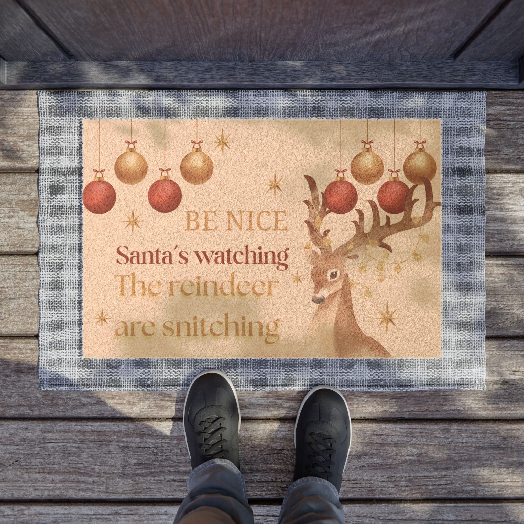 Bring some holiday chaos to your doorstep — the classy kind.