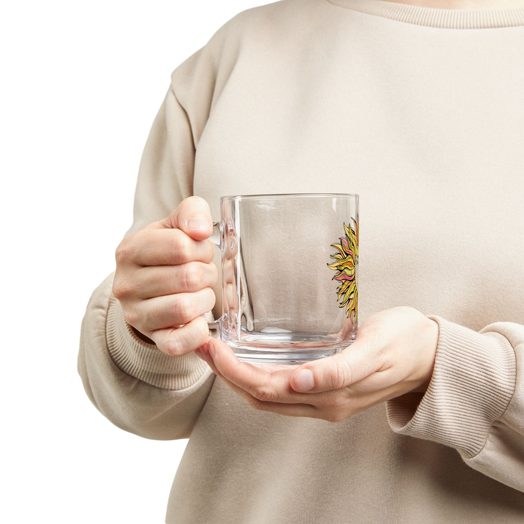 Sunshine Artistic Glass Mug - 10oz
