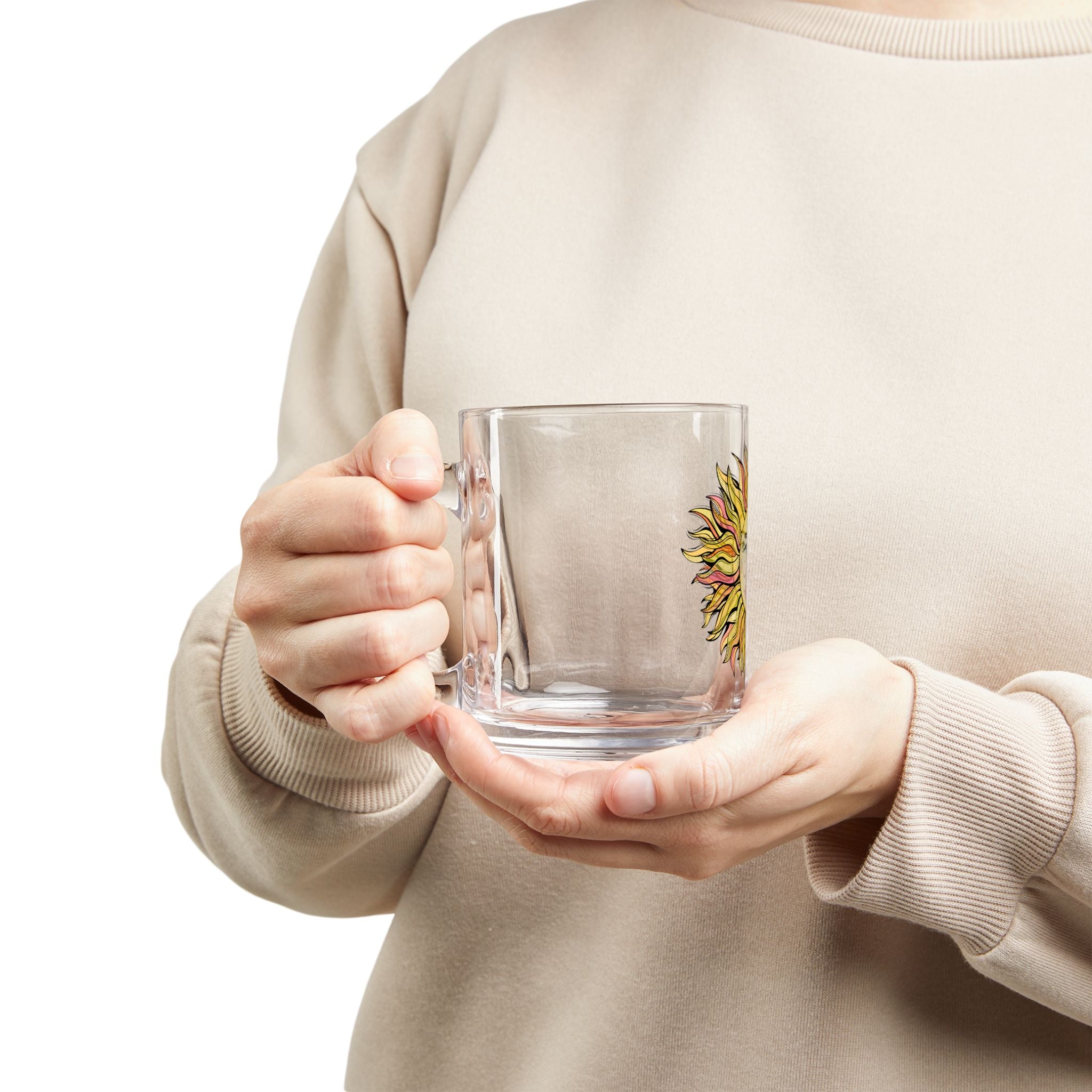 Sunshine Artistic Glass Mug - 10oz