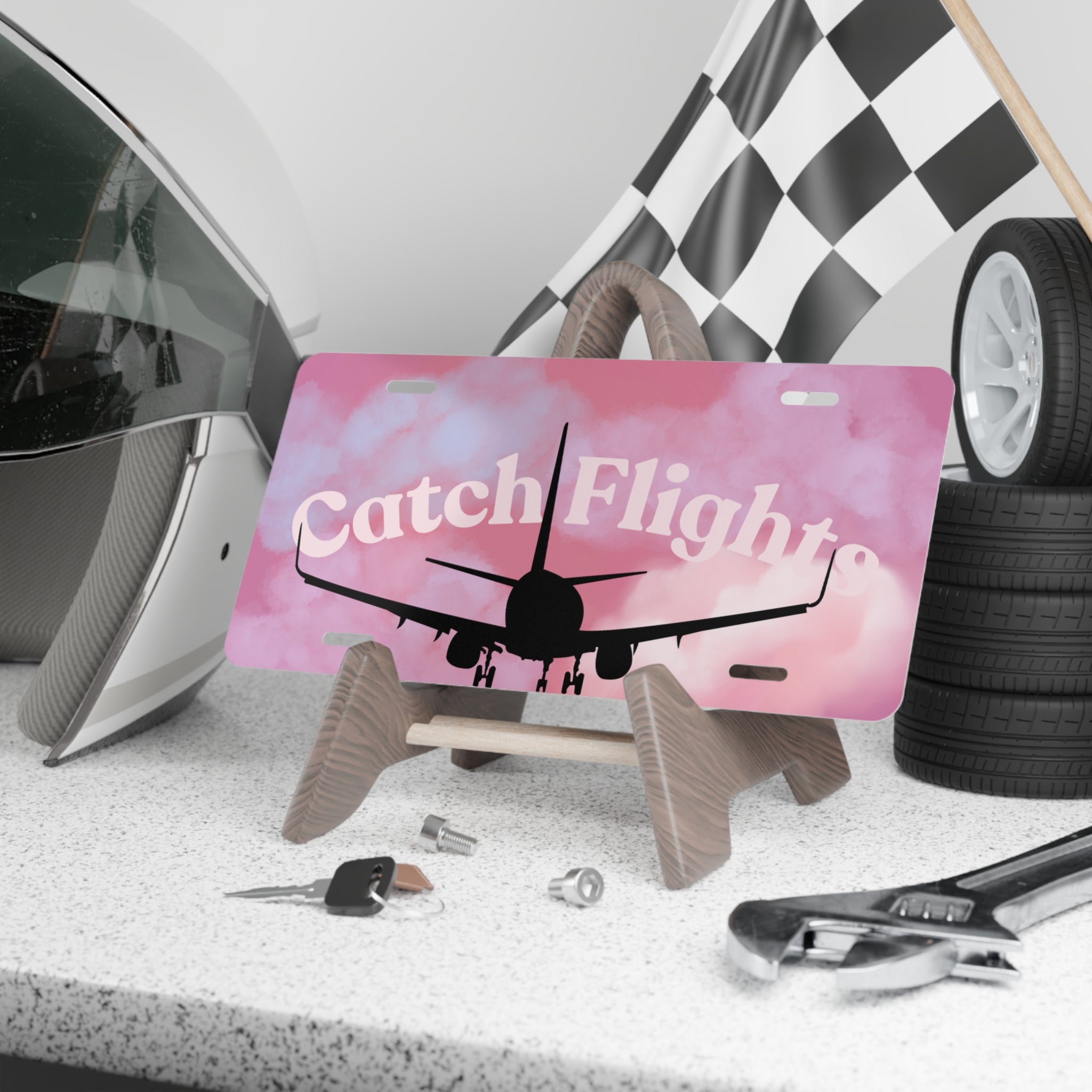 Mug - Eye Catching Always Flying Vanity Plate Design