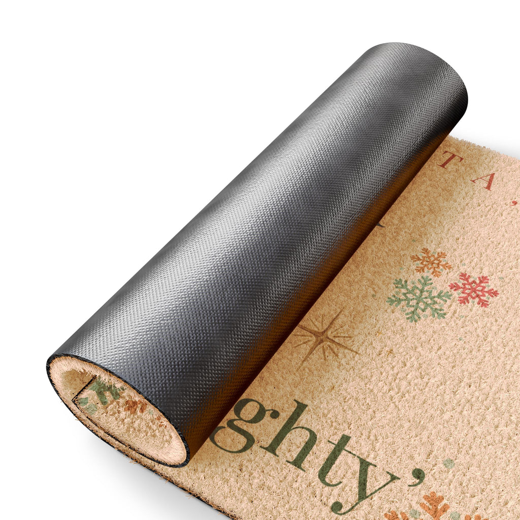 Dear Santa…. Define ‘Naughty’ Vintage Christmas Doormat