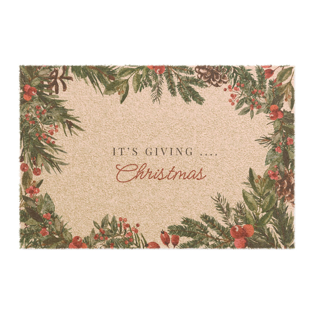 Bring the holiday vibes straight to your doorstep with a mat that’s equal parts classy and playful